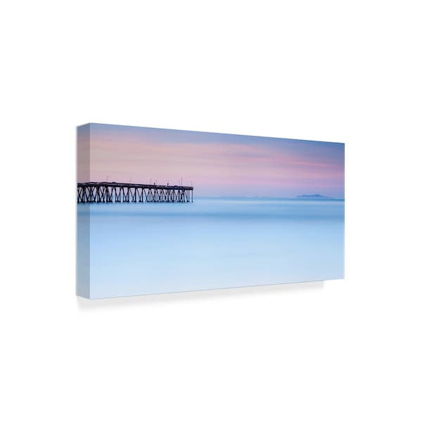 Chris Moyer 'Pier View To The Islands' Canvas Art,16x32